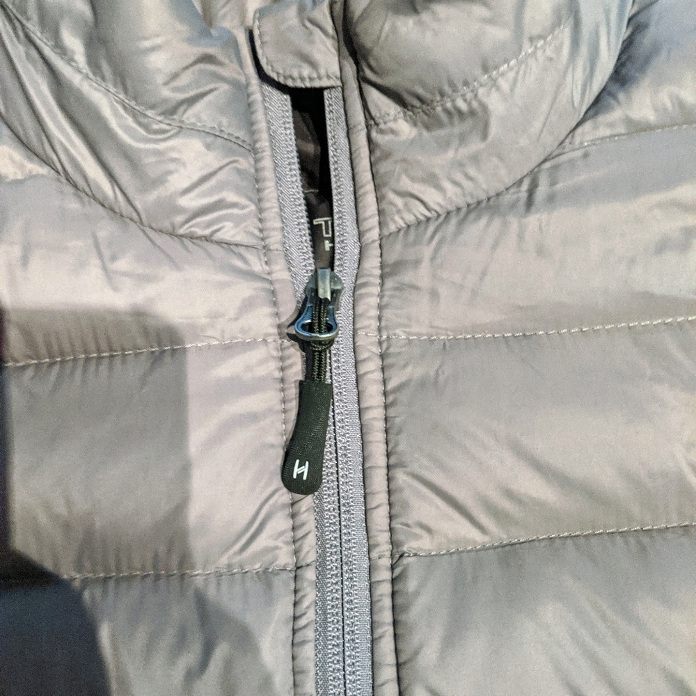 Men's Grey Puffer Jacket - Picture 5 of 6